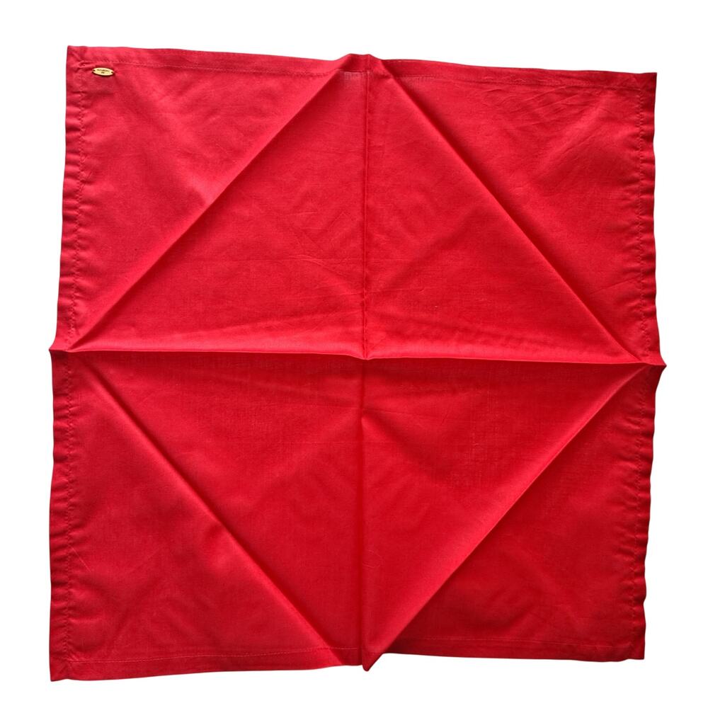 Jim Thompson 100% Cotton Solid Red Square Dinner Table Napkin Made in Thailand